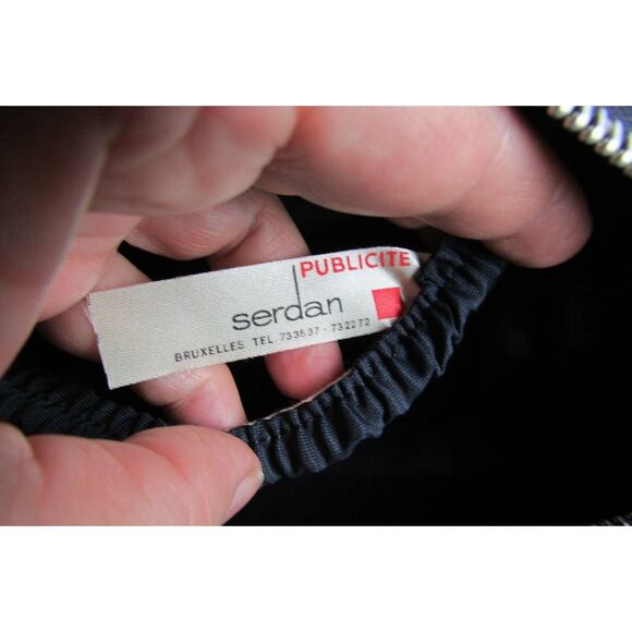 Lufthansa Toiletry Travel Bag Carry-On Tagged Serdan Publicite 1960s 1970s Rare - Picture 7 of 8